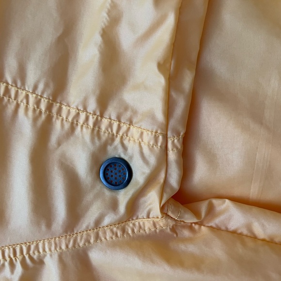 Vintage Izod Lacoste Yellow Quarter Zip Hooded Men’s Windbreaker Size M - Picture 7 of 11